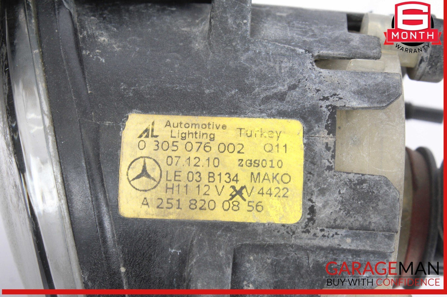 06-12 Mercedes W204 C300 CL550 E350 Front Right Side Bumper Fog Light Lamp OEM