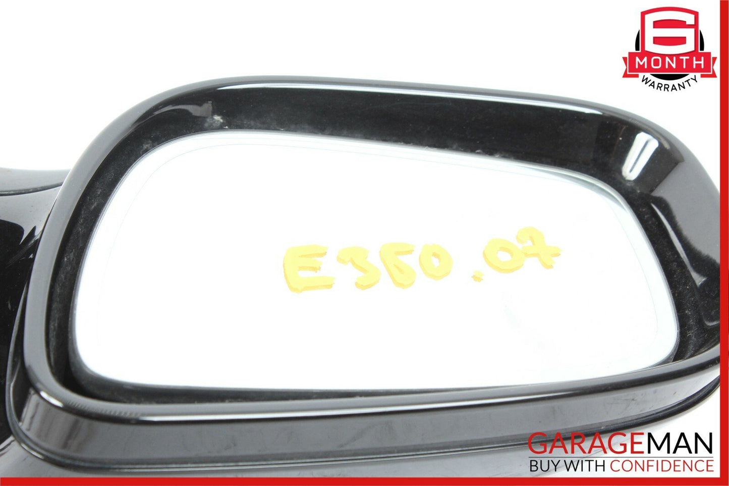 07-09 Mercedes W211 E350 E320 Front Left Side Mirror Door Rear View Black OEM