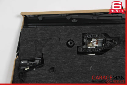 10-16 Porsche Panamera 970 Rear Left Interior Door Panel Trim Cover Assy Beige