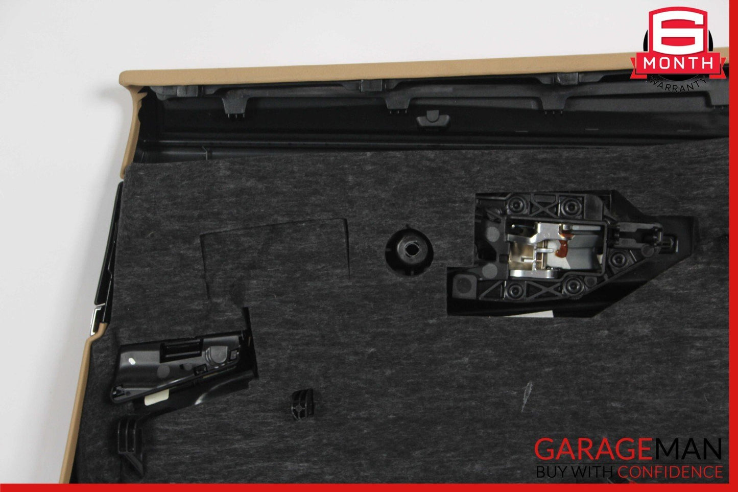 10-16 Porsche Panamera 970 Rear Left Interior Door Panel Trim Cover Assy Beige
