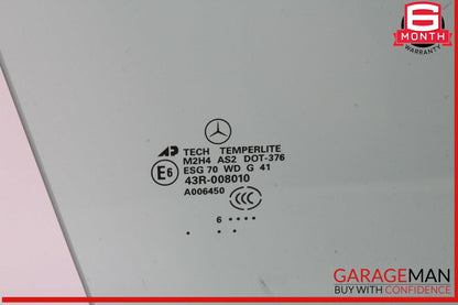 06-12 Mercedes X164 GL450 4MATIC Front Right Side Door Window Auto Glass OEM