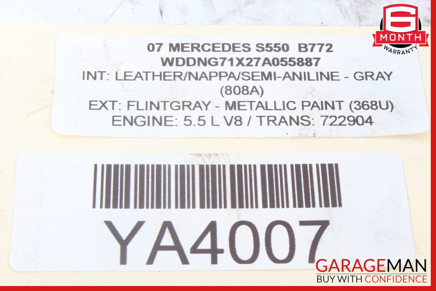 07-14 Mercedes W221 S550 CL550 Rear Right Side Lower Control Arm OEM