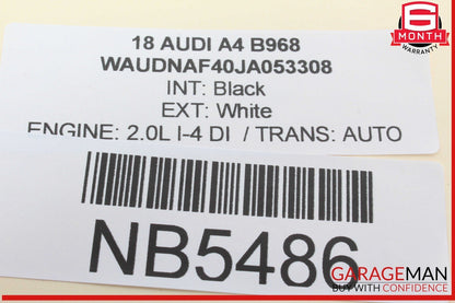 17-24 Audi A4 Quattro Front Right Passenger Side Window Regulator Motor OEM
