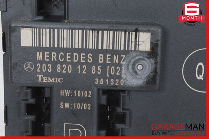 01-07 Mercedes W203 C240 C320 Front Right Side Door Control Module Unit OEM