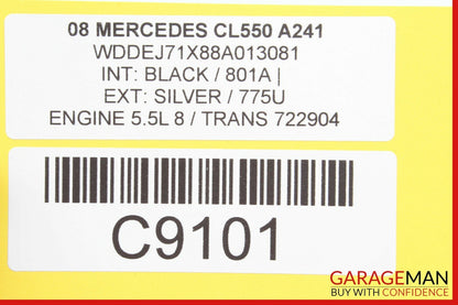 07-13 MERCEDES W216 CL550 S550 TIRE PRESSURE MONITOR MODULE 2215402362 OEM