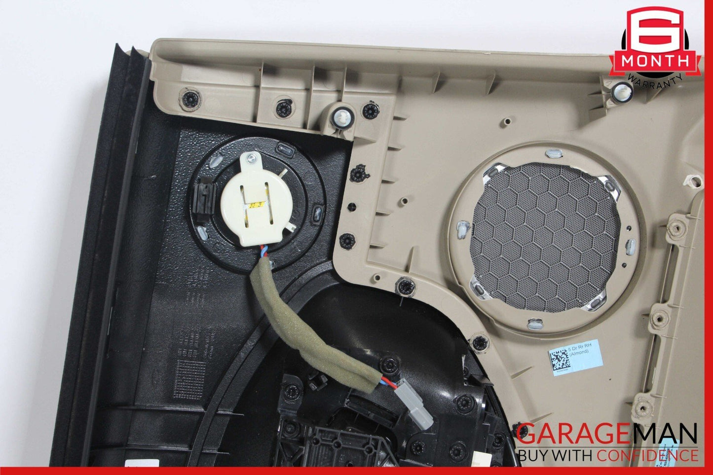 12-19 Land Rover Range Rover Evoque Rear Right Interior Door Panel Assy Beige