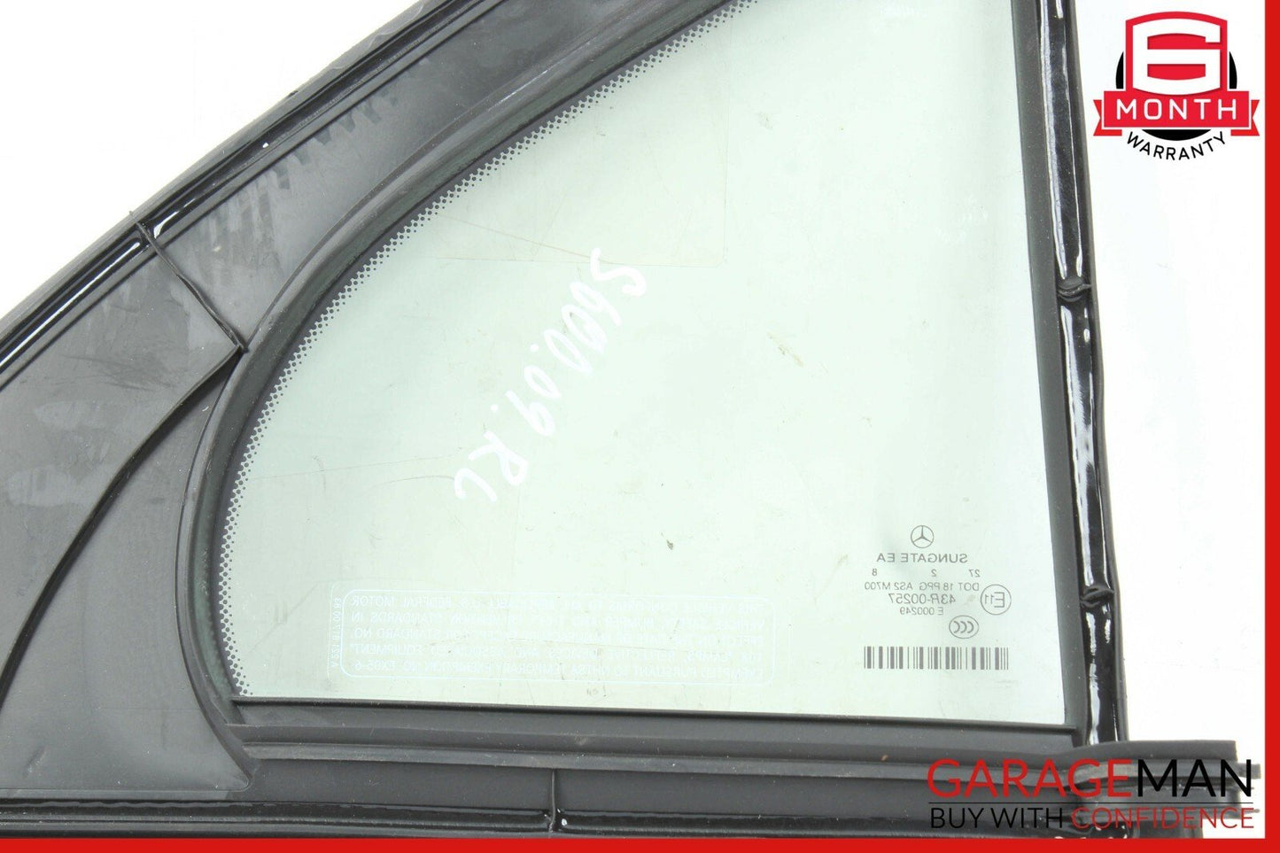 07-13 Mercedes W221 S600 S550 Rear Left Side Quarter Door Window Auto Glass OEM