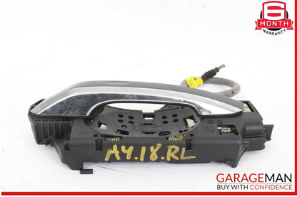 17-24 Audi A4 Allroad Rear Left Driver Side Exterior Door Handle Gray OEM