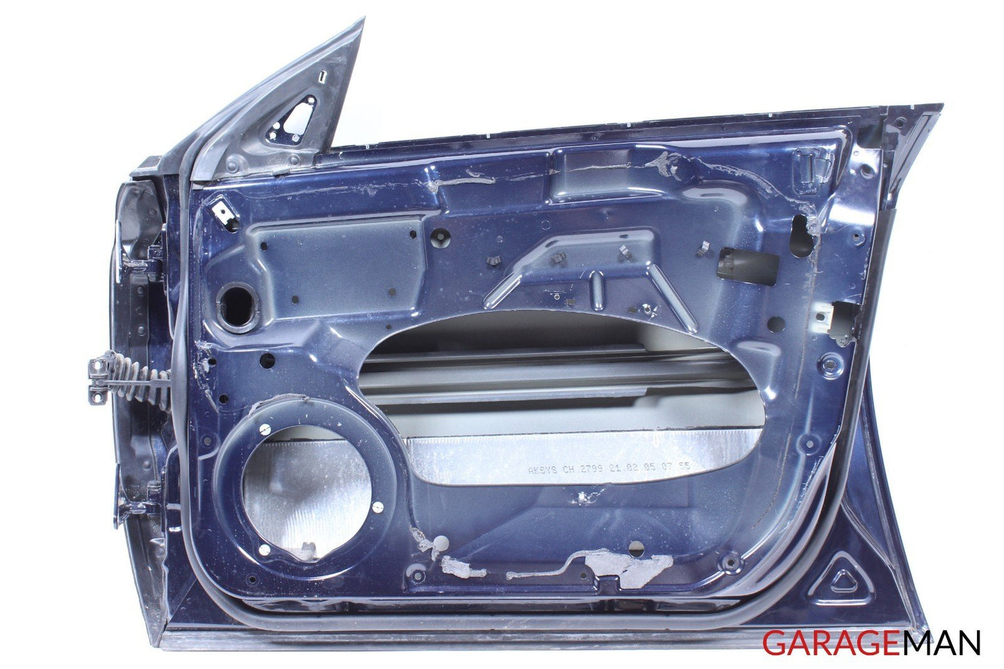 06-11 MERCEDES W219 CLS500 FRONT RIGHT PASSENGER SIDE DOOR SHELL BLUE OEM
