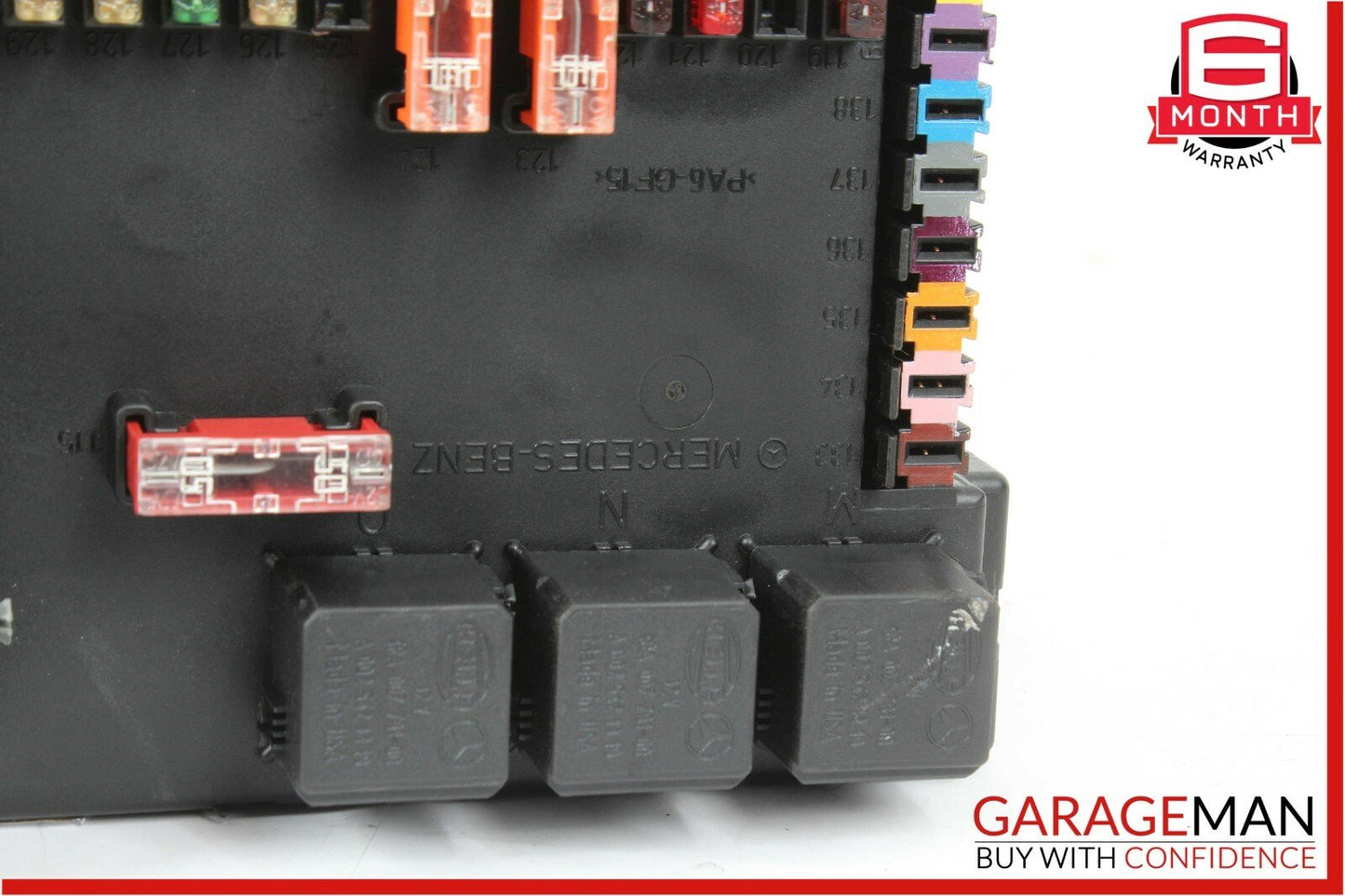 07-09 Mercedes S550 CL600 CL65 AMG Rear Trunk SAM Fuse Relay Box Module Assembly
