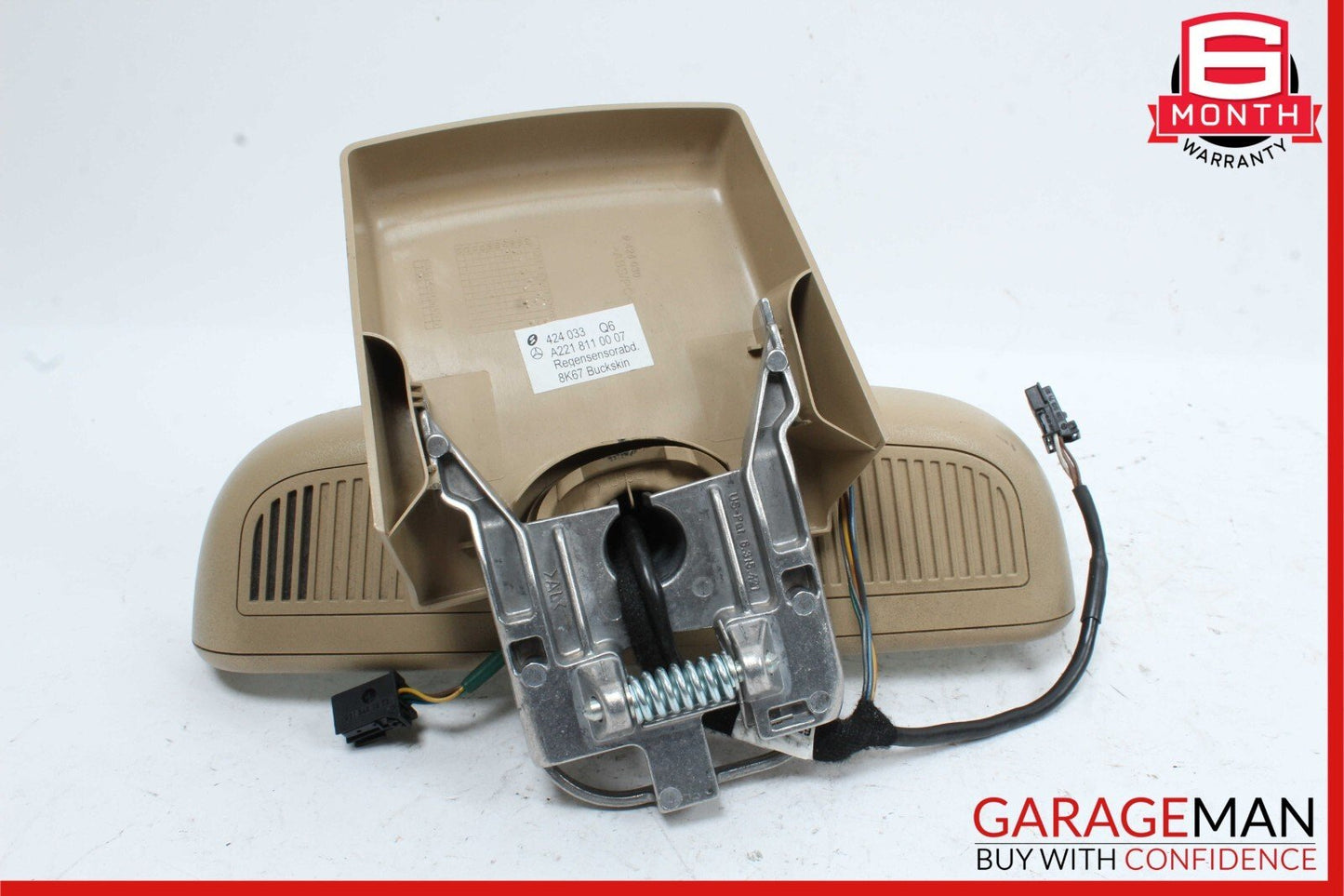 07-09 Mercedes W221 S550 Interior Top Upper Rear View Inside Dim Mirror Brown