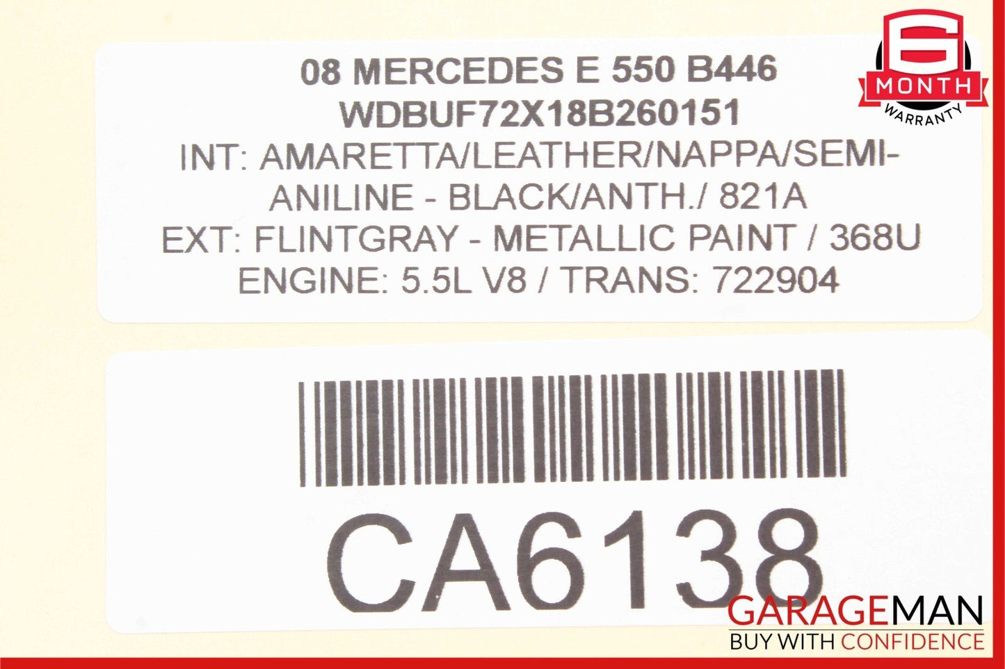 03-09 Mercedes W211 E63 AMG E320 E550 Rear Left Side Door Control Module Unit