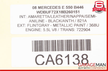 03-09 Mercedes W211 E63 AMG E320 E550 Rear Left Side Door Control Module Unit