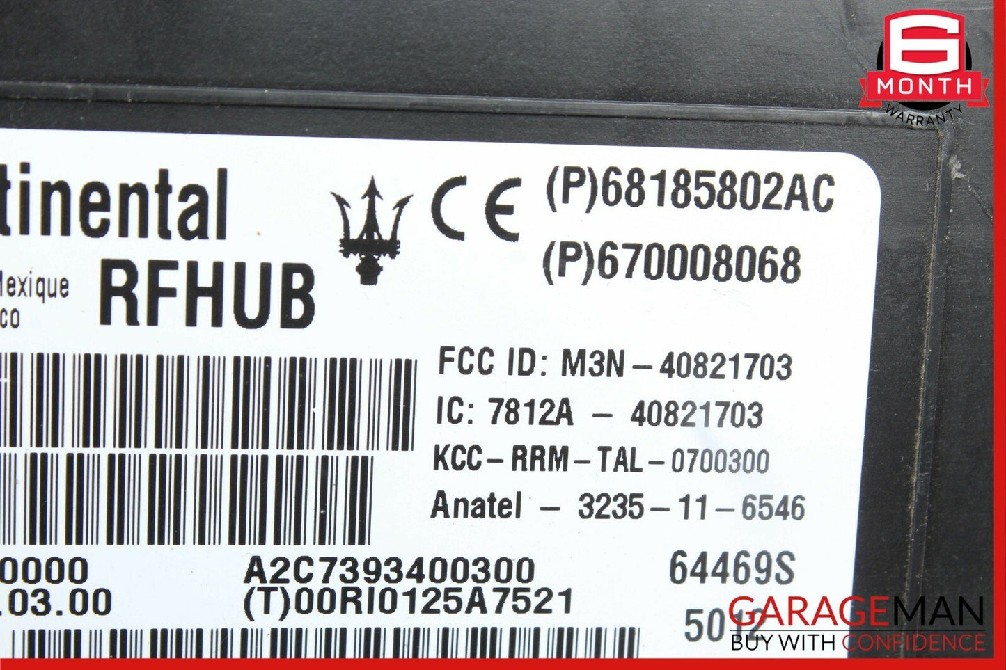 14-17 Maserati Ghibli HUB Passive Entry Control Module Unit OEM
