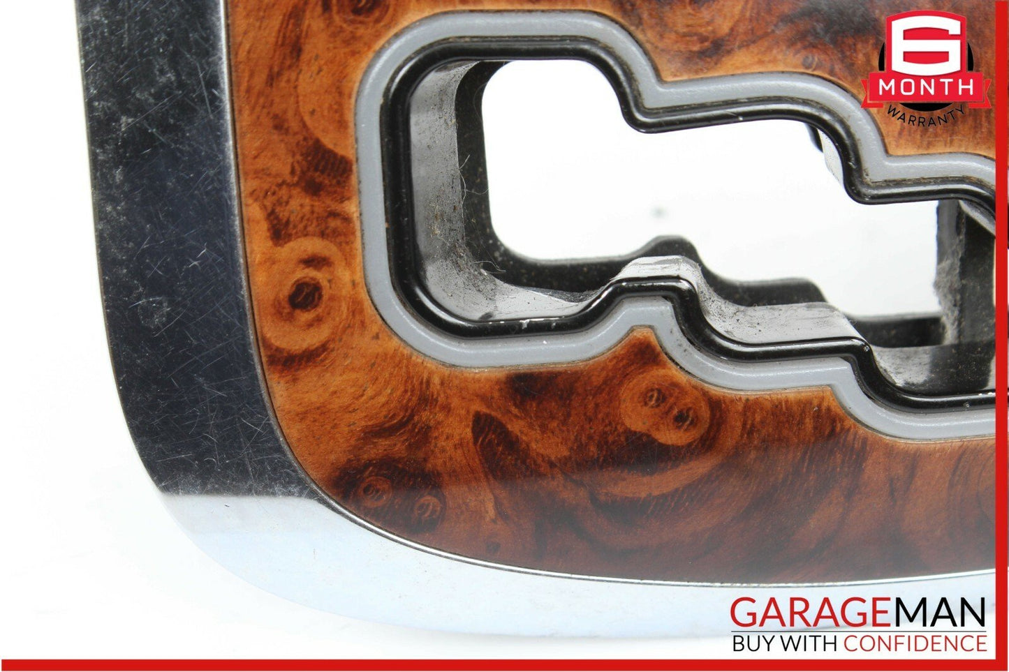 00-06 Mercedes W215 CL500 CL65 AMG Center Console Shift Shifter Bezel Trim Wood
