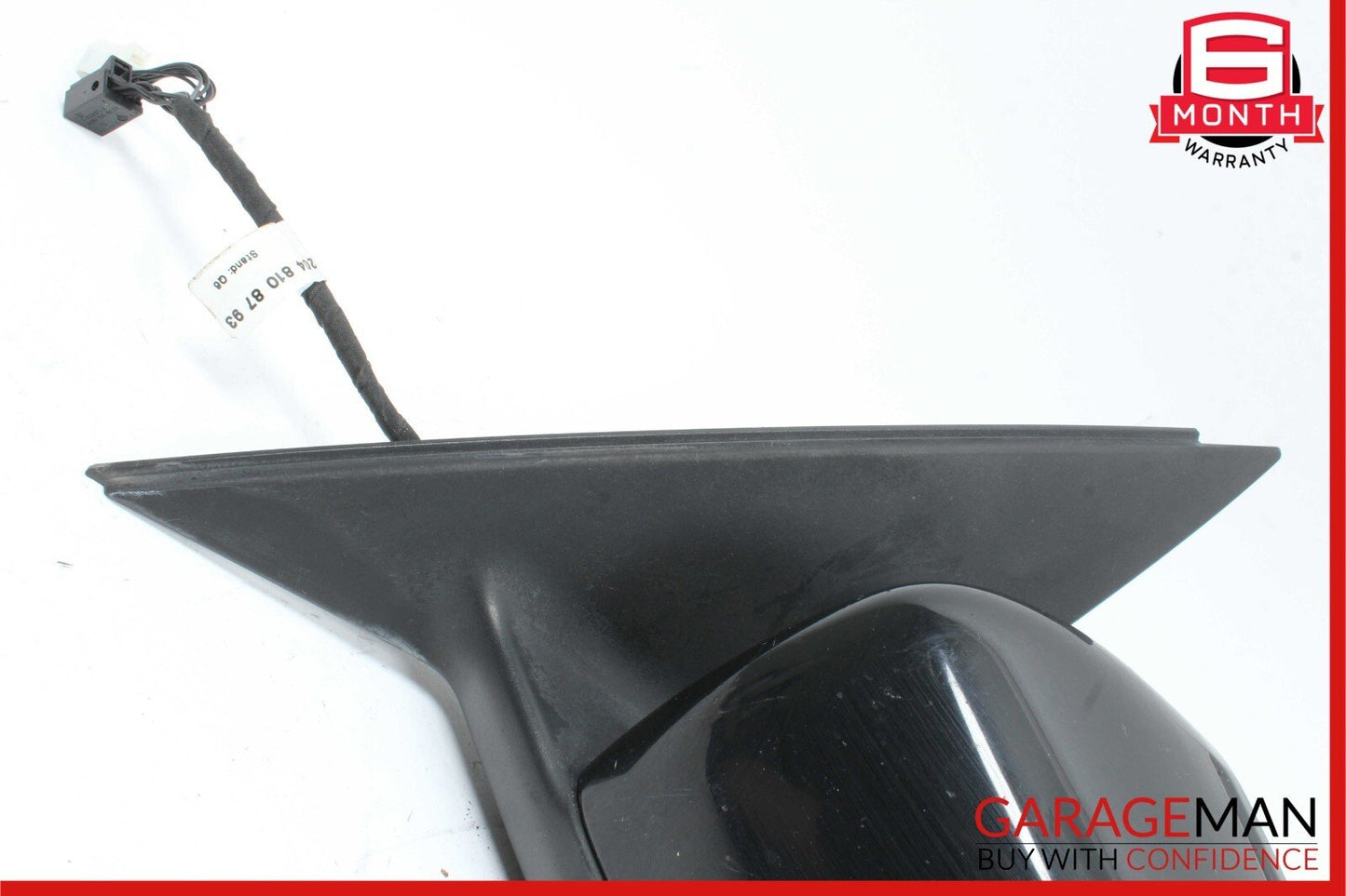 12-14 Mercedes W204 C250 C350 Front Left Side Mirror Rear View Door Black OEM