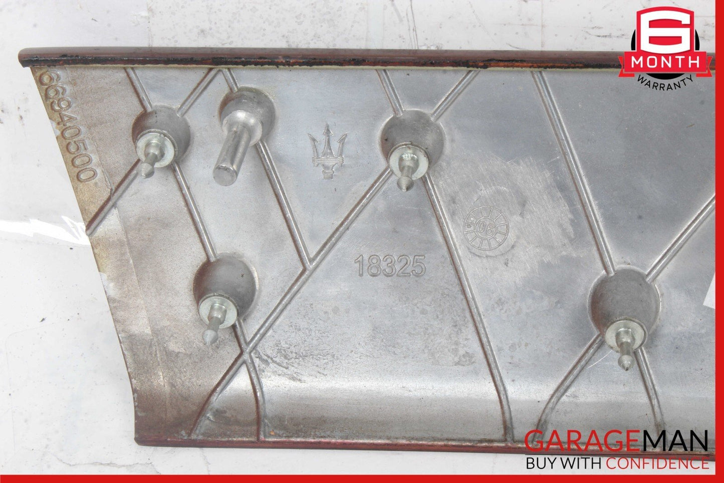 03-13 Maserati Quattroporte M139 Rear Right Side Door Panel Trim Panel Wood OEM