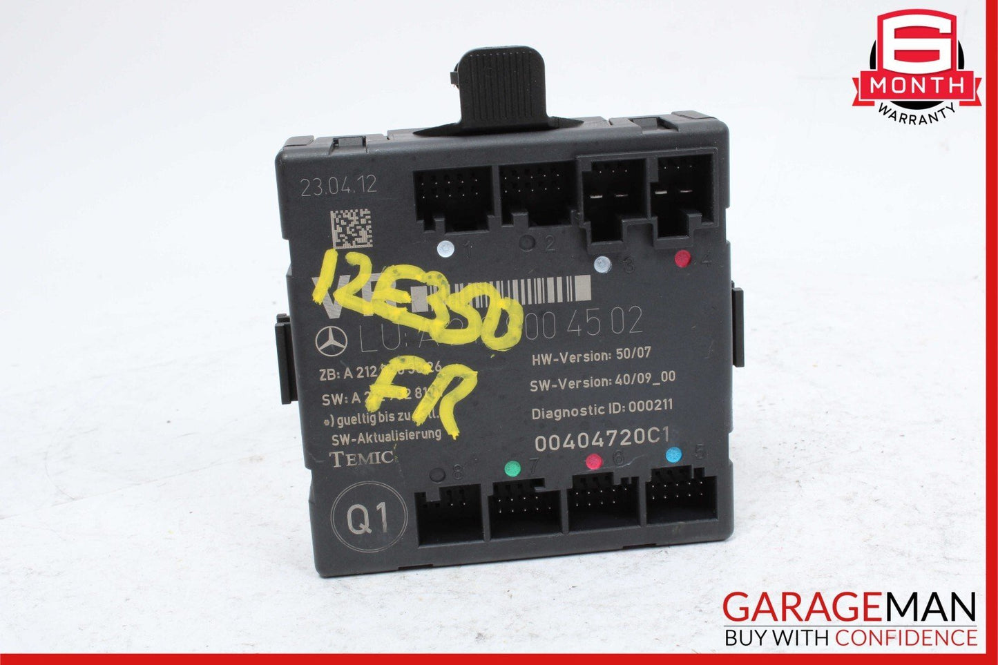 08-18 Mercedes W212 E350 C300 E400 Front Right Side Door Control Module OEM