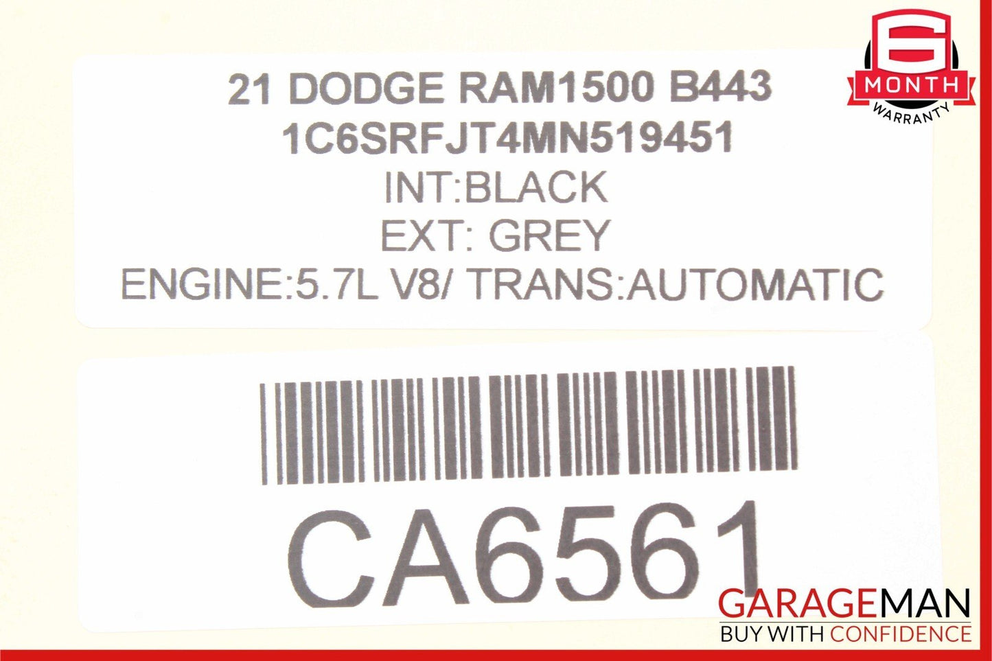 19-21 RAM 1500 Front Left Driver Side Seat Switch Control OEM