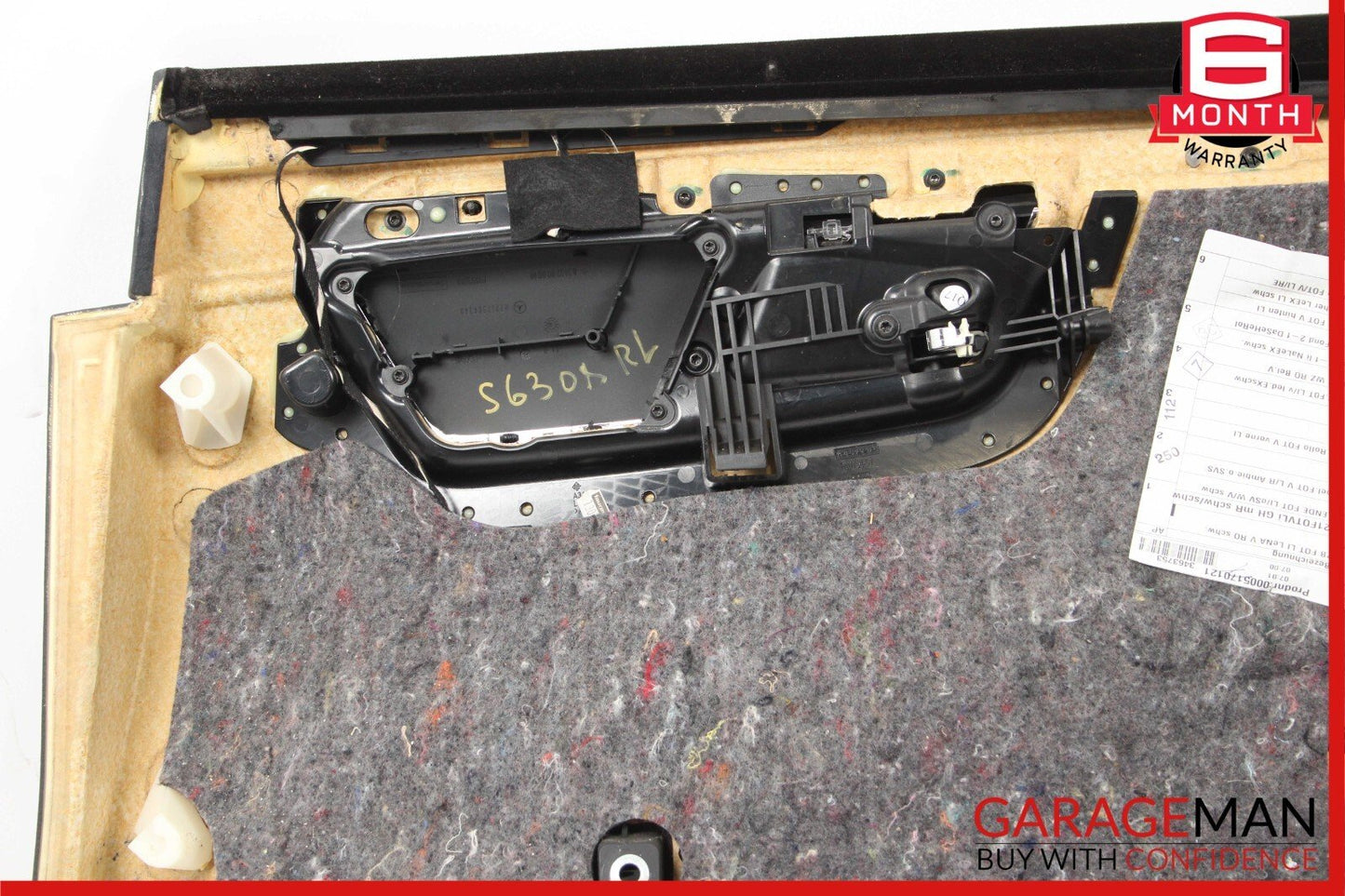 07-09 Mercedes W221 S550 S63 AMG Rear Left Side Door Panel Trim Cover Assembly