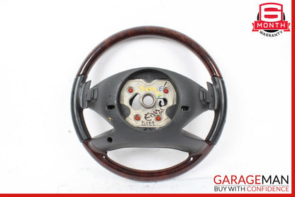 10-14 Mercedes W221 S550 S600 Steering Wheel w/ Paddle Shifters Black Wood OEM
