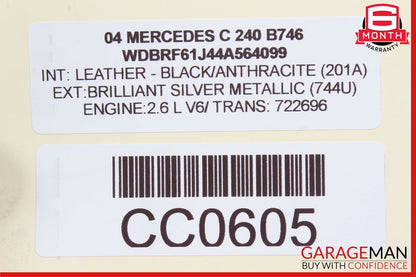 01-07 Mercedes W203 Ð¡280 C240 C55 AMG Rear Right Side Door Controller Module