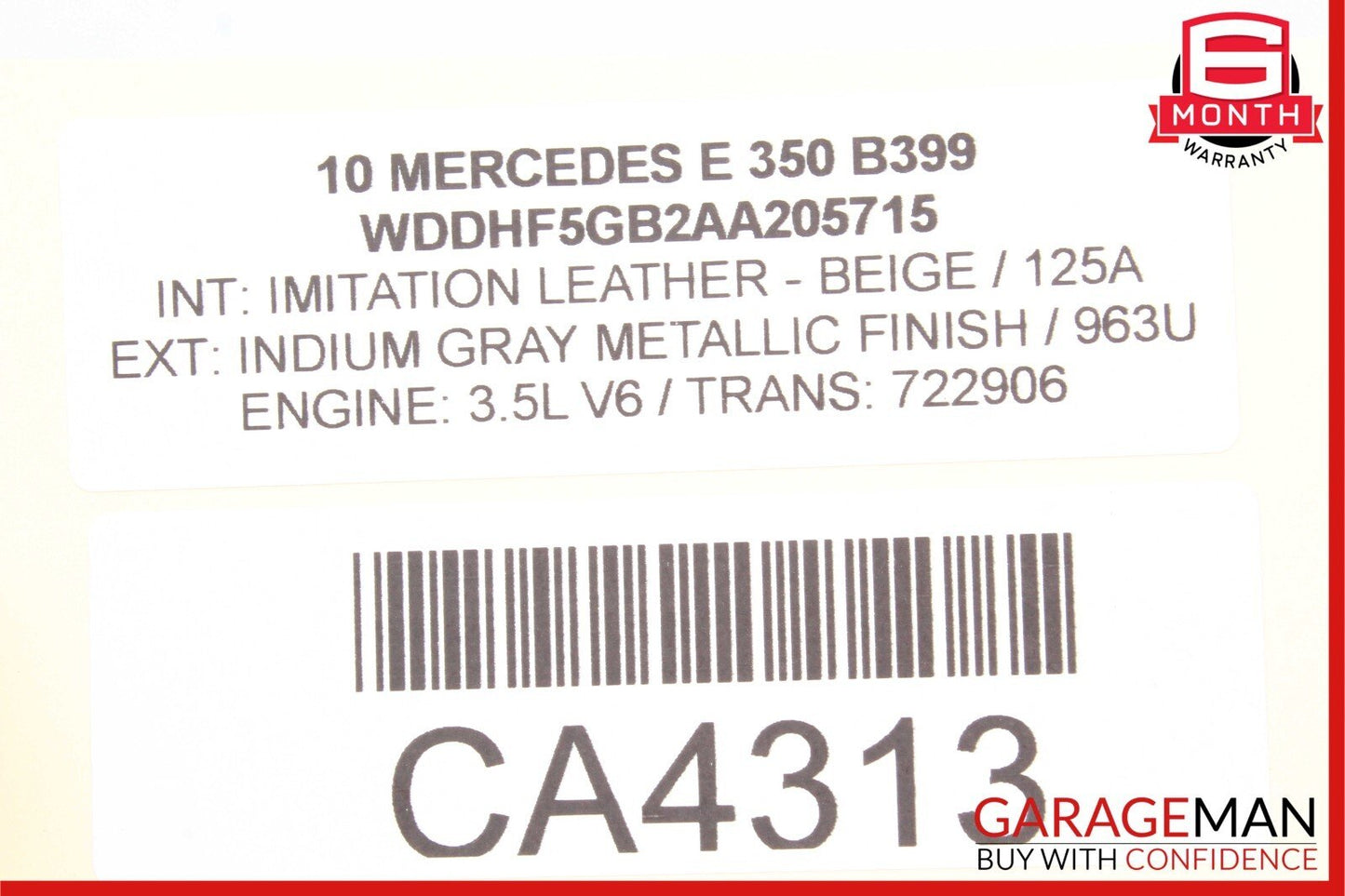 10-13 Mercedes W212 E350 Front Left Bumper Daytime Light Lamp 2128200356 OEM