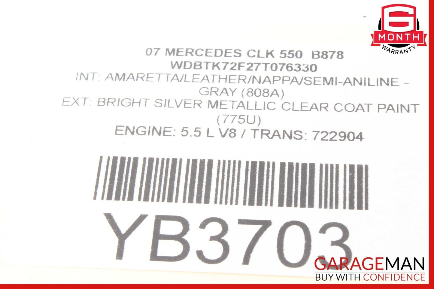 01-09 Mercedes W209 CLK550 SLK300 Rear Right or Left Lower Thrust Control Arm