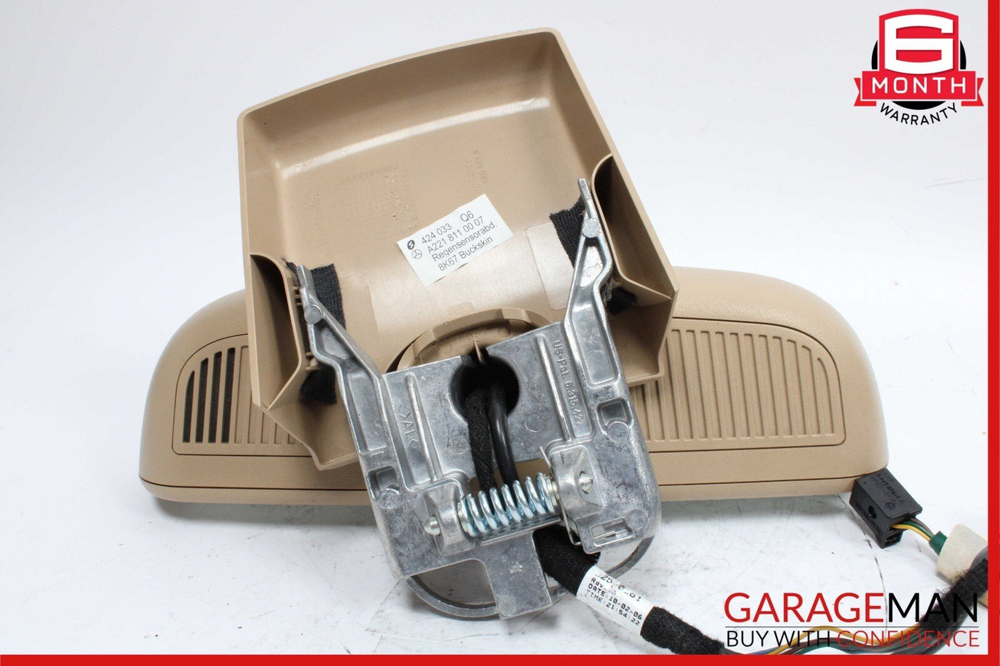 07-09 Mercedes W221 S550 S63 AMG Interior Front Top Upper Rear View Mirror Brown