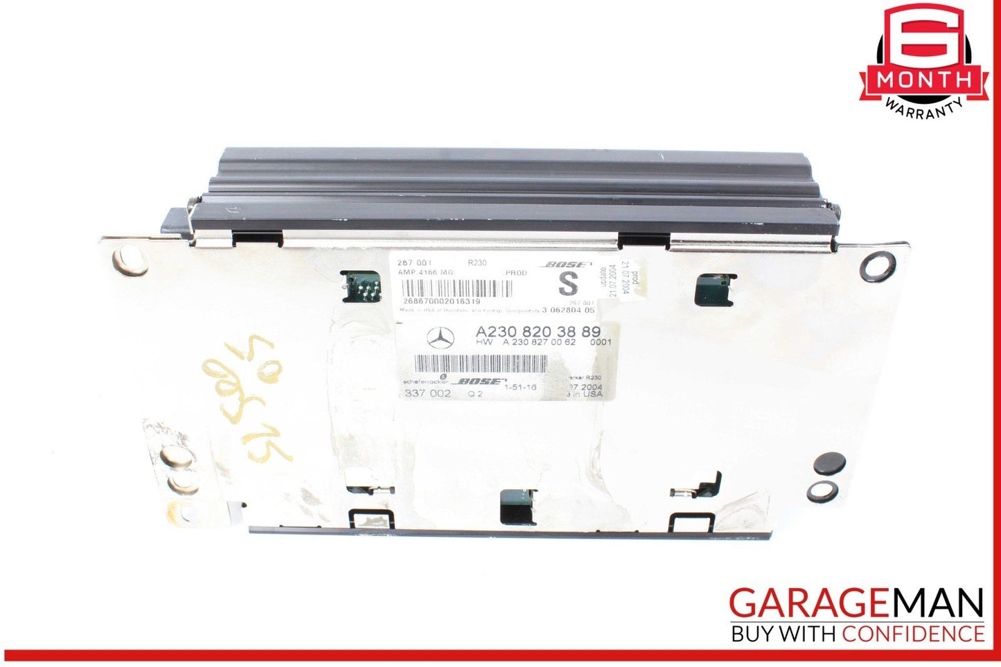 05-08 Mercedes R230 SL500 SL55 AMG Bose Audio Amplifier Amp Control Module Unit