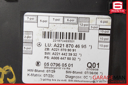 07-13 Mercedes W221 S550 S600 S63 AMG Front Right Side Door Control Module Unit
