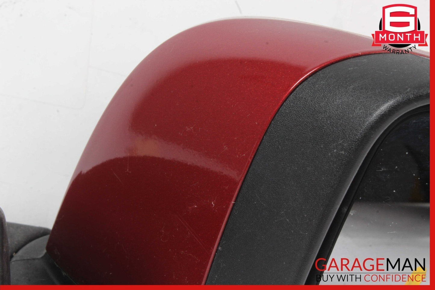 11-12 Nissan Leaf Front Right Passenger Side Door Rear View Mirror Red OEM