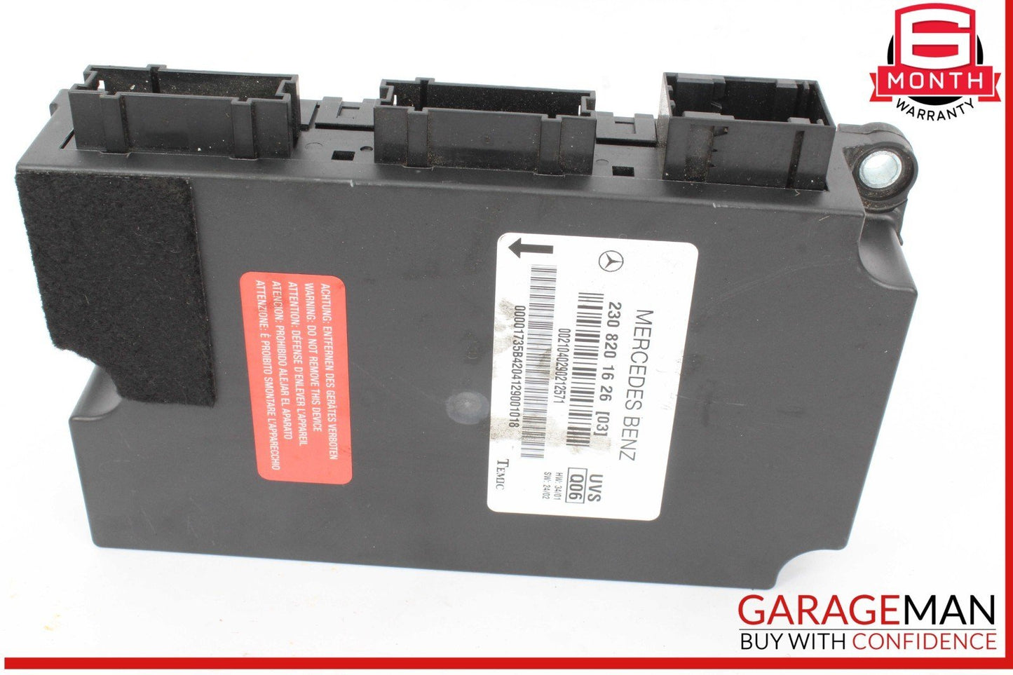 03-08 Mercedes R230 SL500 SL55 AMG SL550 Convertible Top Roof Control Module OEM