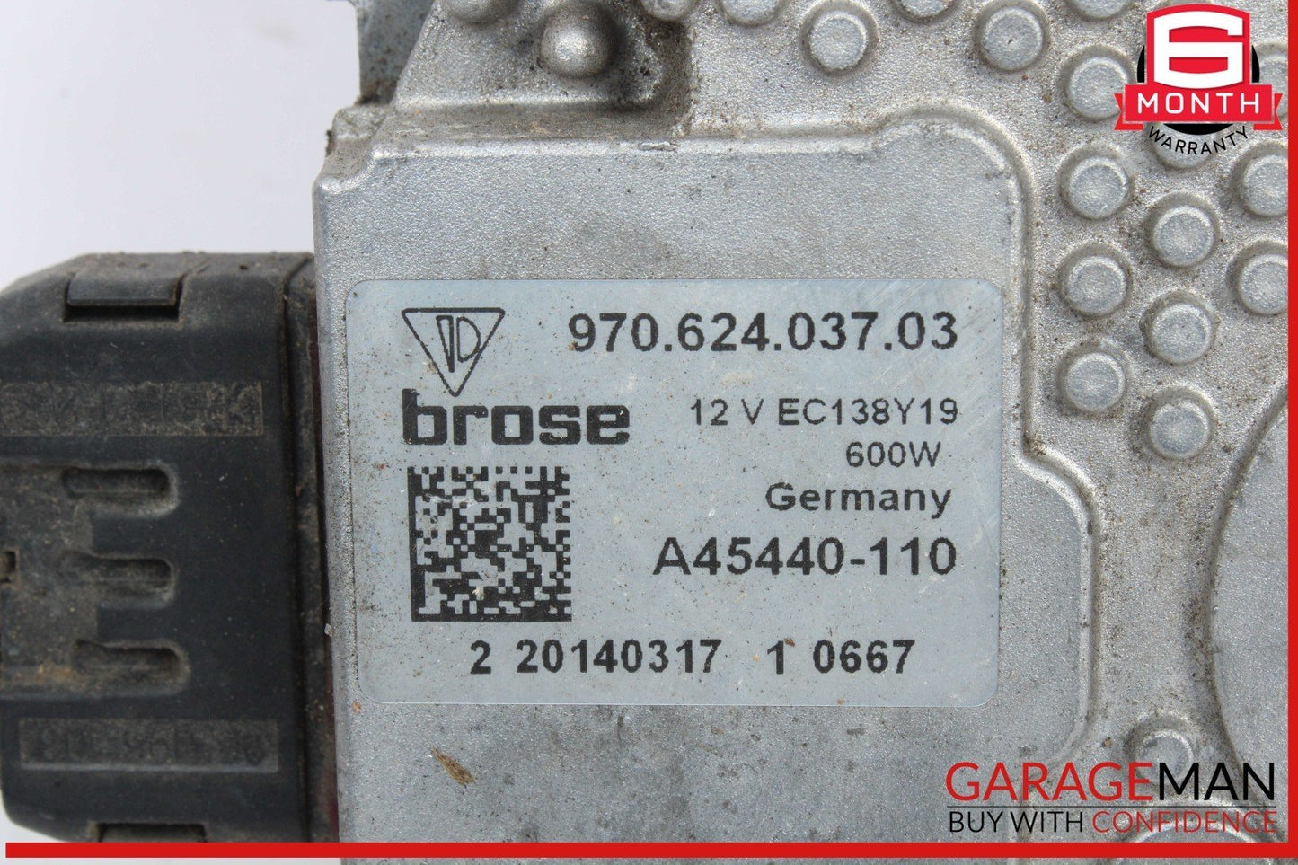 10-16 Porsche Panamera 970 E-Hybrid Engine Radiator Cooling Fan Motor OEM