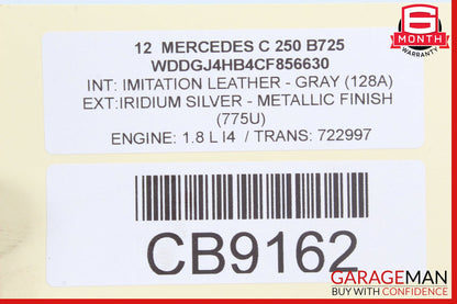 12-15 Mercedes W204 C250 C350 Front Left Driver Side Door Control Module Unit