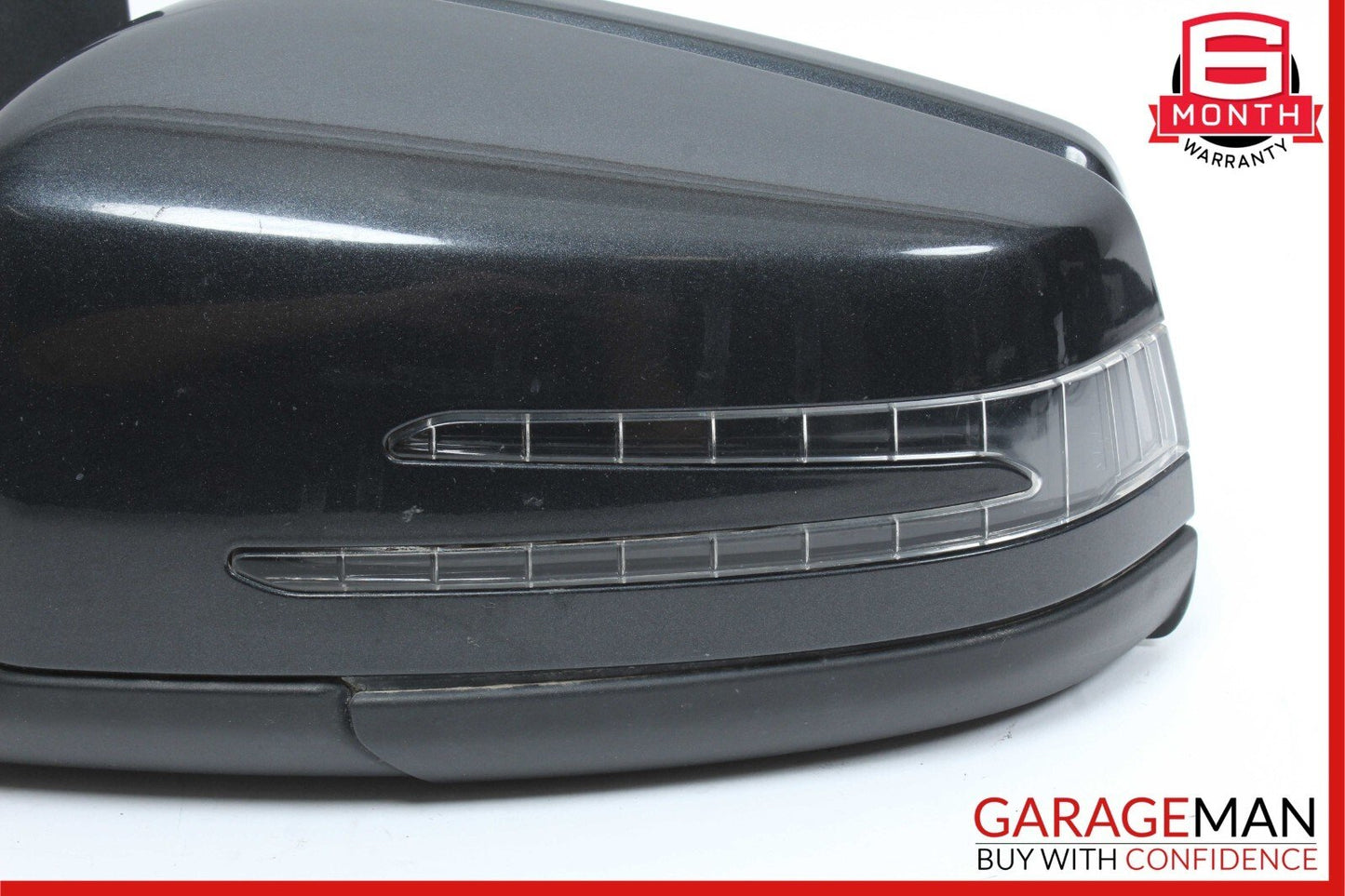 12-14 Mercedes W204 C250 Front Left Side Mirror Rear View Door Magnetite Black