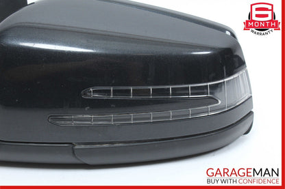 12-14 Mercedes W204 C250 Front Left Side Mirror Rear View Door Magnetite Black