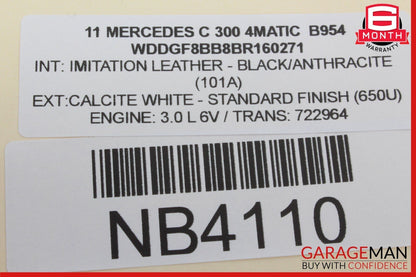 08-18 Mercedes W204 C300 4MATIC Rear Right Side Door Control Module OEM