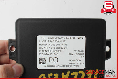 12-20 Mercedes W117 CLA250 SLK350 Hand Parking Brake Control Module Unit OEM