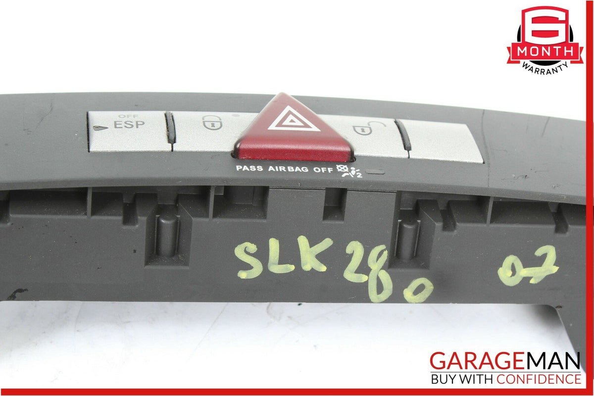 05-08 Mercedes SLK280 SLK350 Dashboard Dash Hazard Light Lock Switch Control OEM