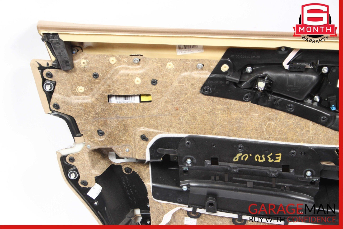 07-09 Mercedes W211 E350 E550 Front Right Interior Door Panel Trim Cover Brown