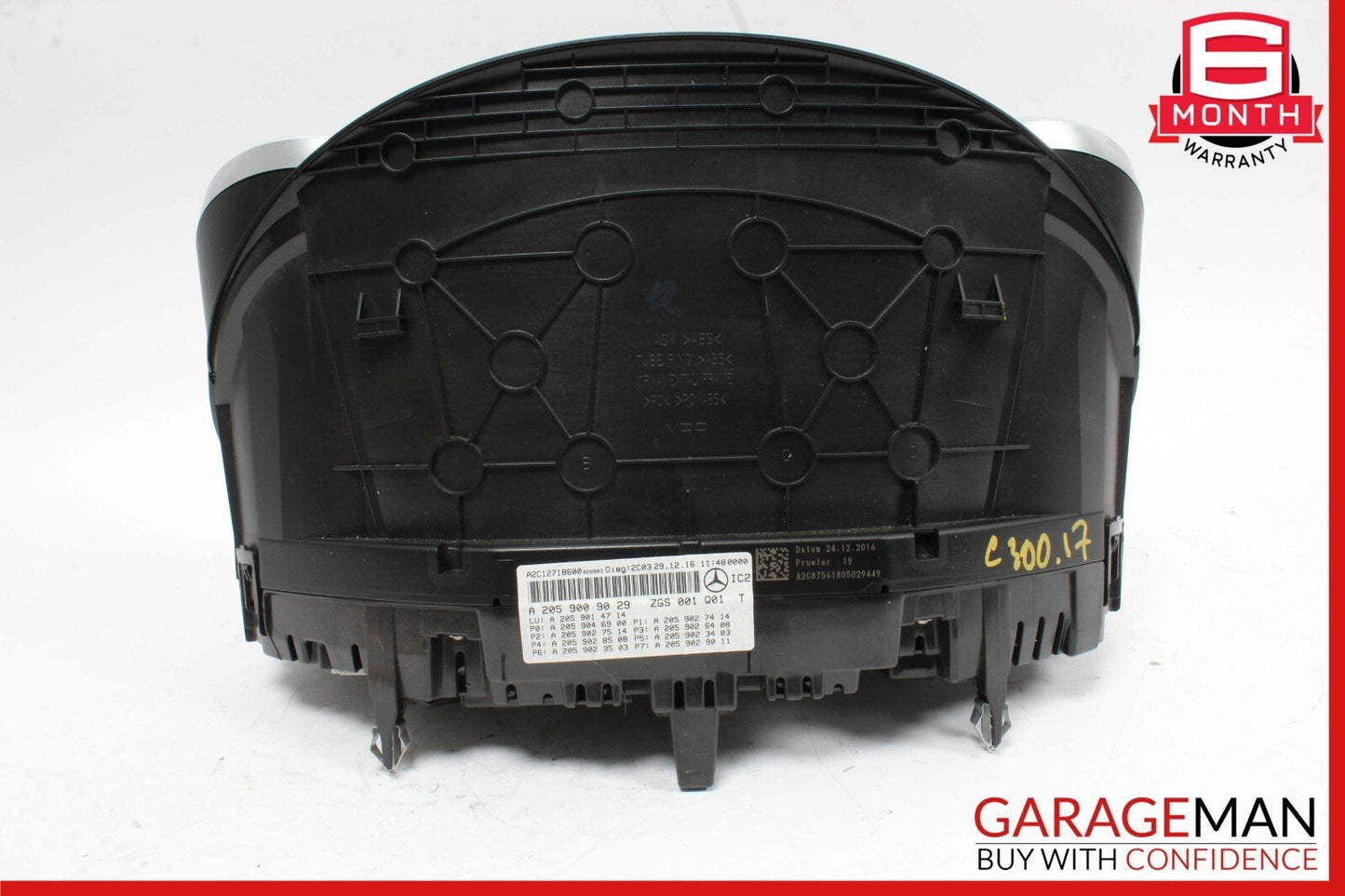15-18 Mercedes W205 C300 Speedometer Odometer Instrument Cluster Gauge Assy