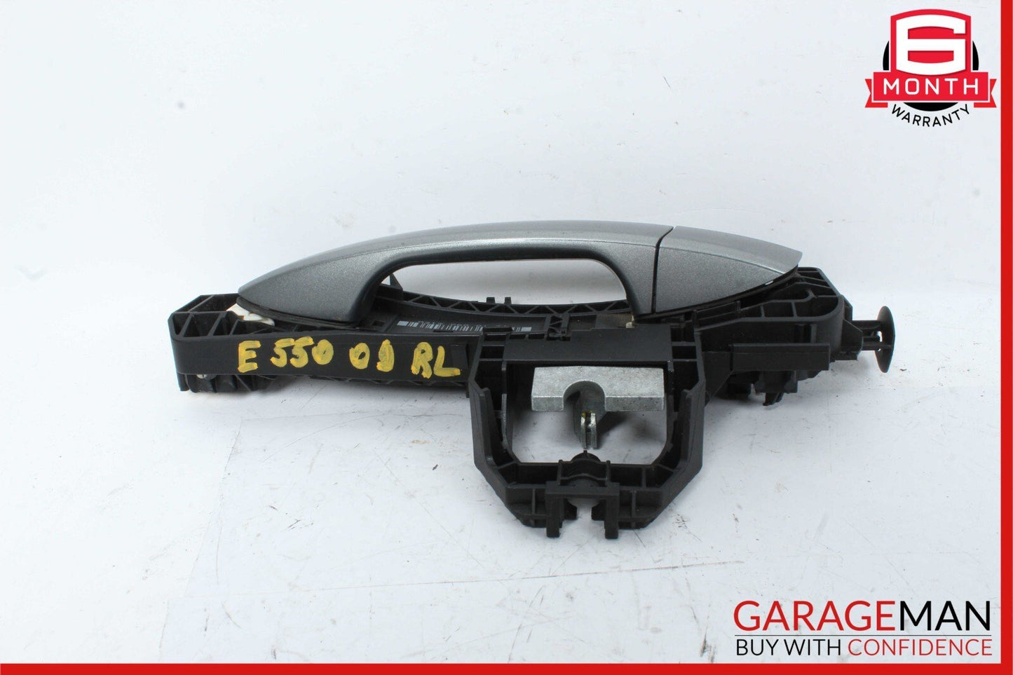 10-13 Mercedes W212 E550 Rear Left Driver Side Exterior Door Handle Silver OEM