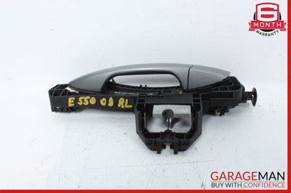 10-13 Mercedes W212 E550 Rear Left Driver Side Exterior Door Handle Silver OEM