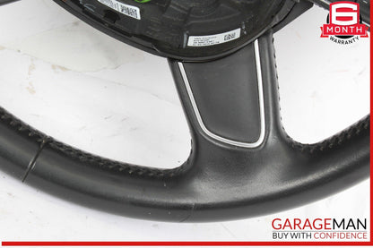 13-17 Audi Q5 Front Left Driver Side Multifunctional Steering Wheel Black OEM