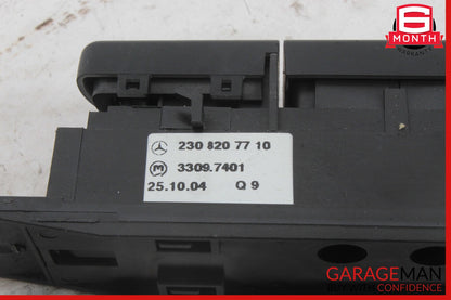 03-08 Mercedes R230 SL500 Right ESP Off Console Switch Control Blank Filler OEM