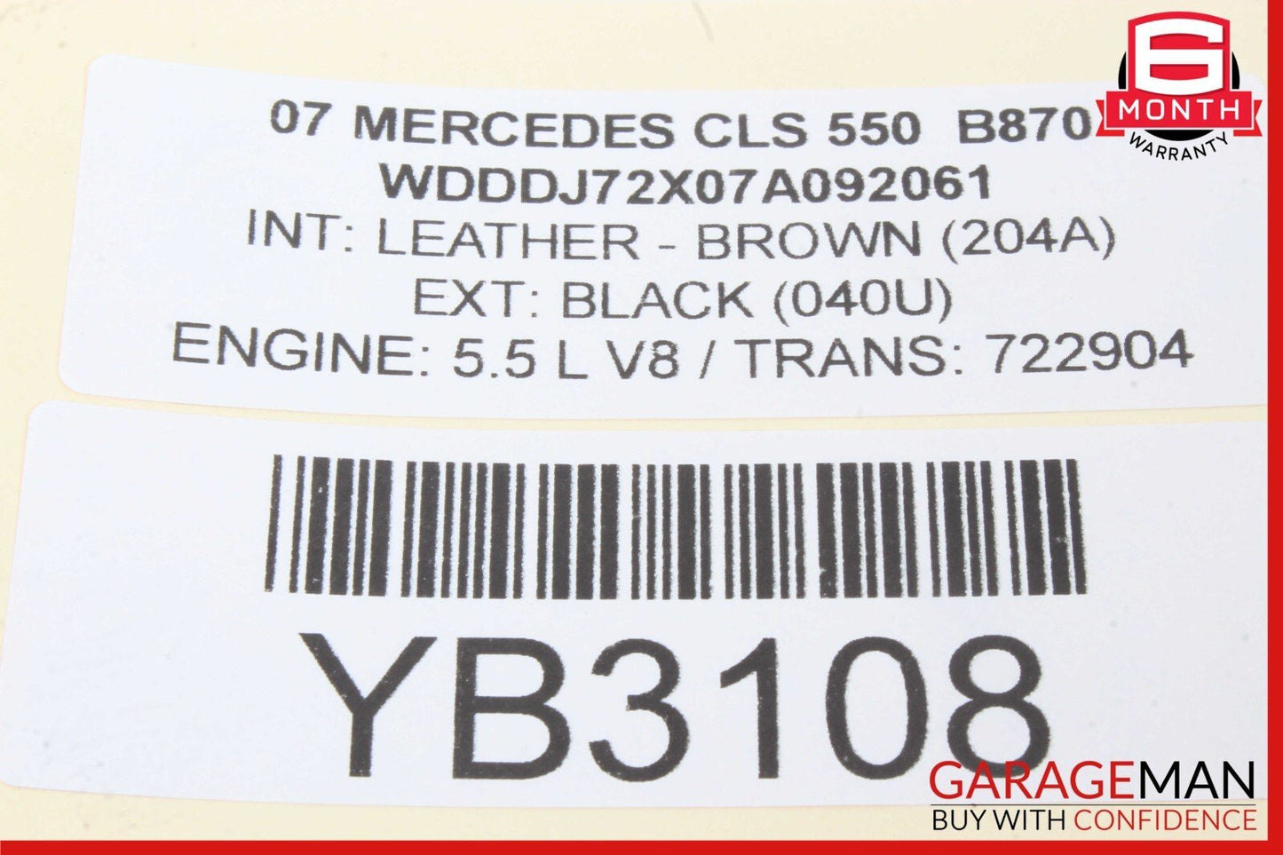 06-11 Mercedes W219 CLS550 CLS63 AMG Front Left Side Door Control Module Unit
