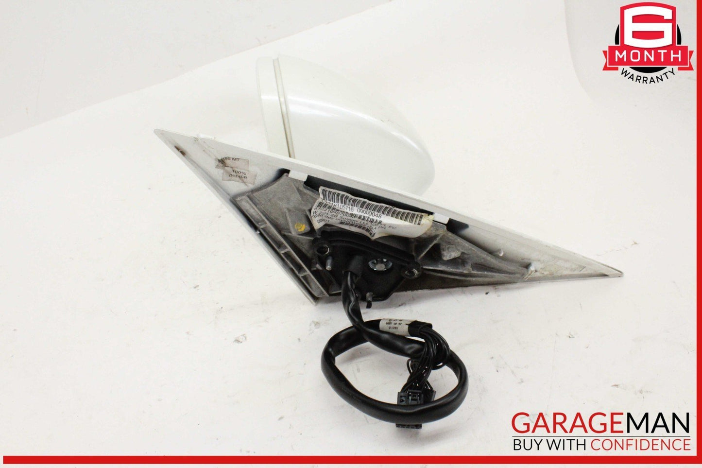 07-09 Mercedes W221 S550 S600 Front Left Side Door Rear View Mirror White OEM
