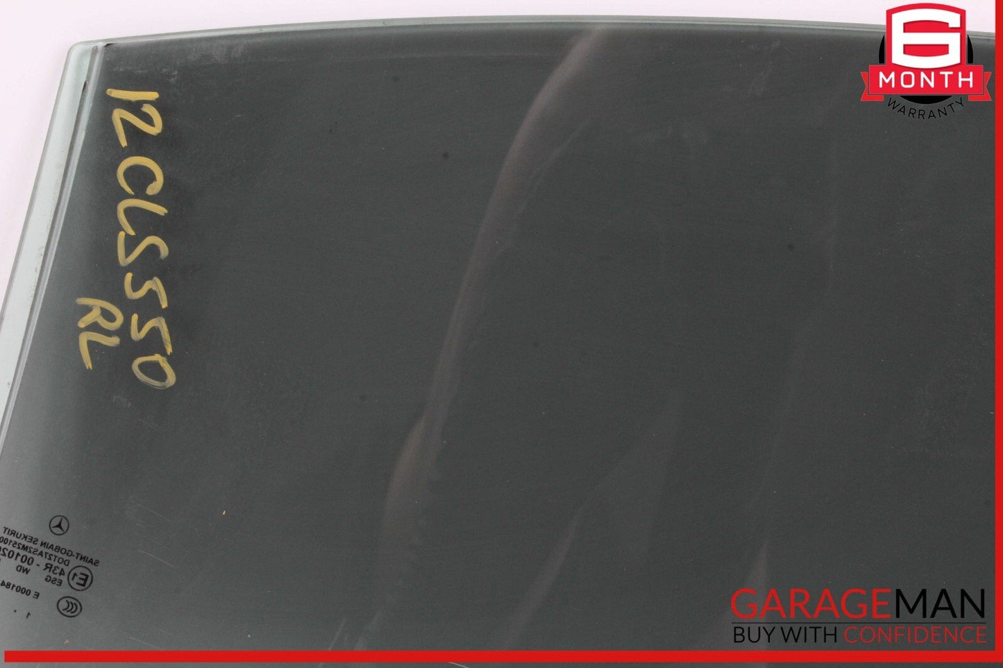 12-18 Mercedes W218 CLS550 CLS63 AMG Rear Left Driver Side Door Window Glass OEM