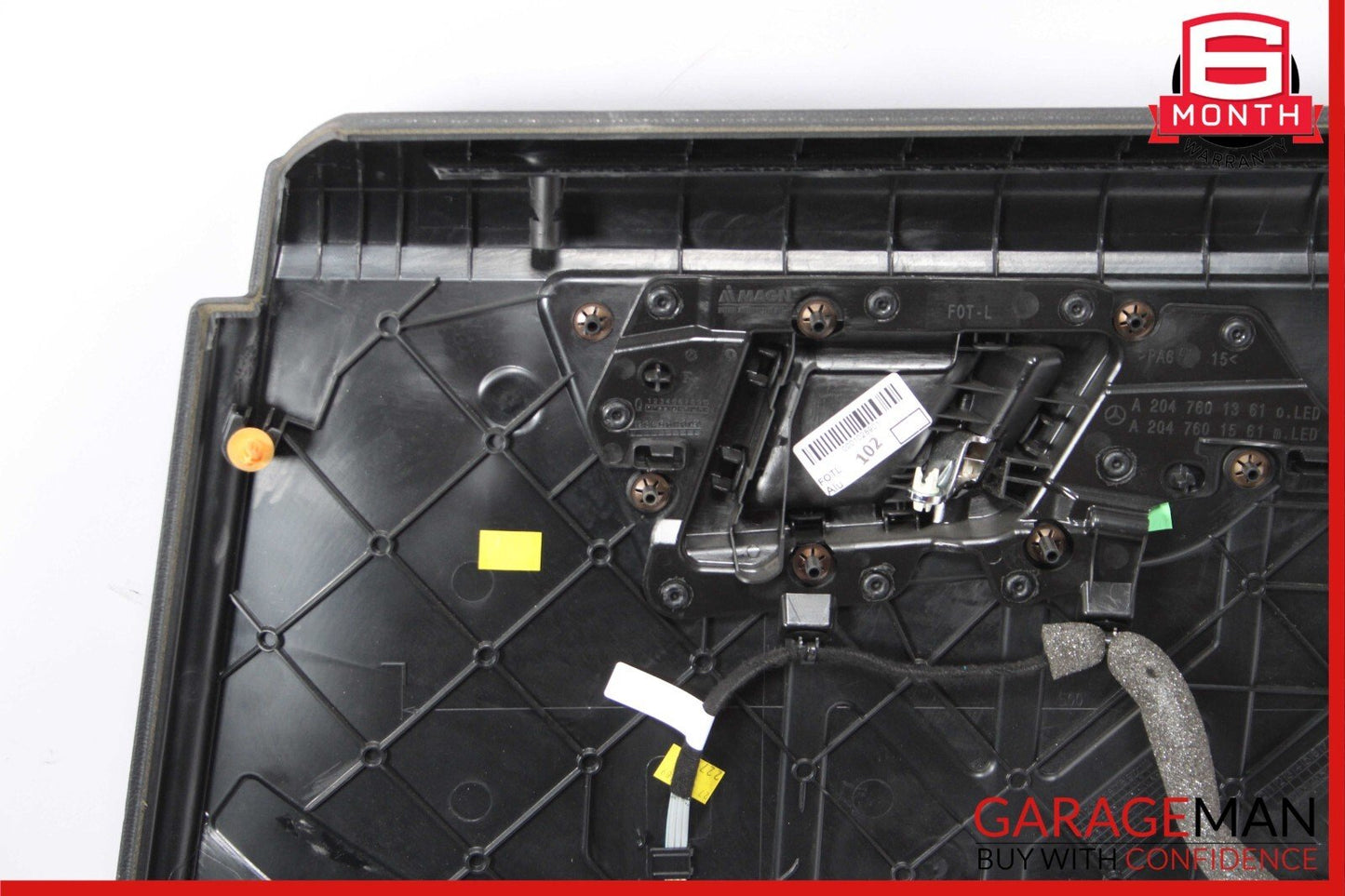 10-15 Mercedes X204 GLK350 GLK250 Rear Left Driver Interior Door Panel Black OEM